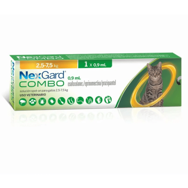 Broadline / NexGard Combo 2.5 a 7.5 Kg Gato