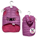 Parka Impermeable Para Mascotas Color Rosado
