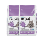 Arena sanitaria aglutinante Rocat aroma lavanda 17 kg para gatos